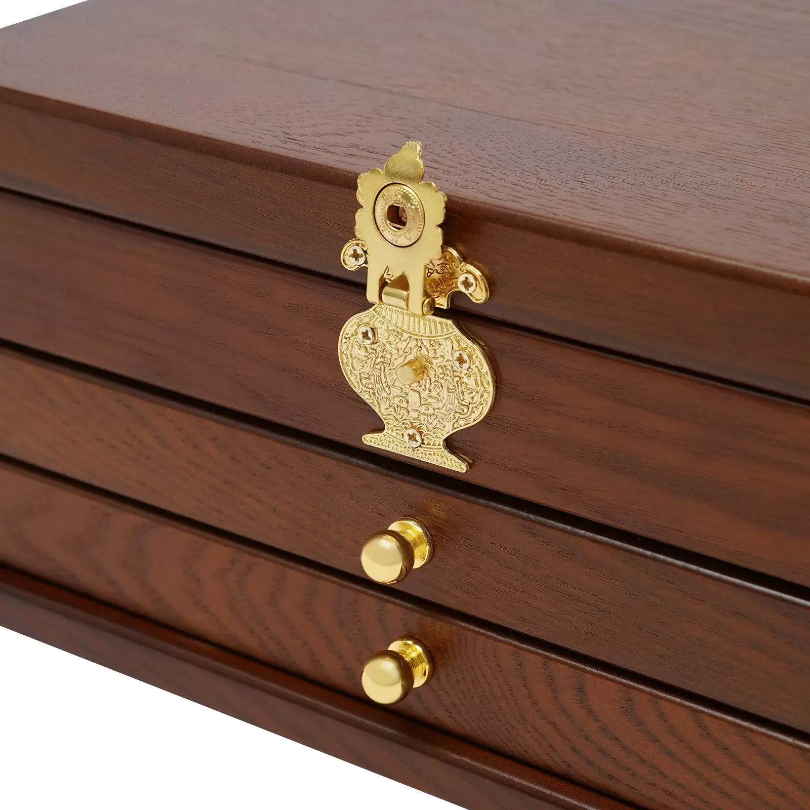 Schmuck Box 3-Tier Schmuck Organiser mit ausziehbaren Schubladen Schmuck Box Geschenk Schmuck Box 3-Tier Schmuck Organiser mit ausziehbaren Schubladen Schmuck Box Geschenk