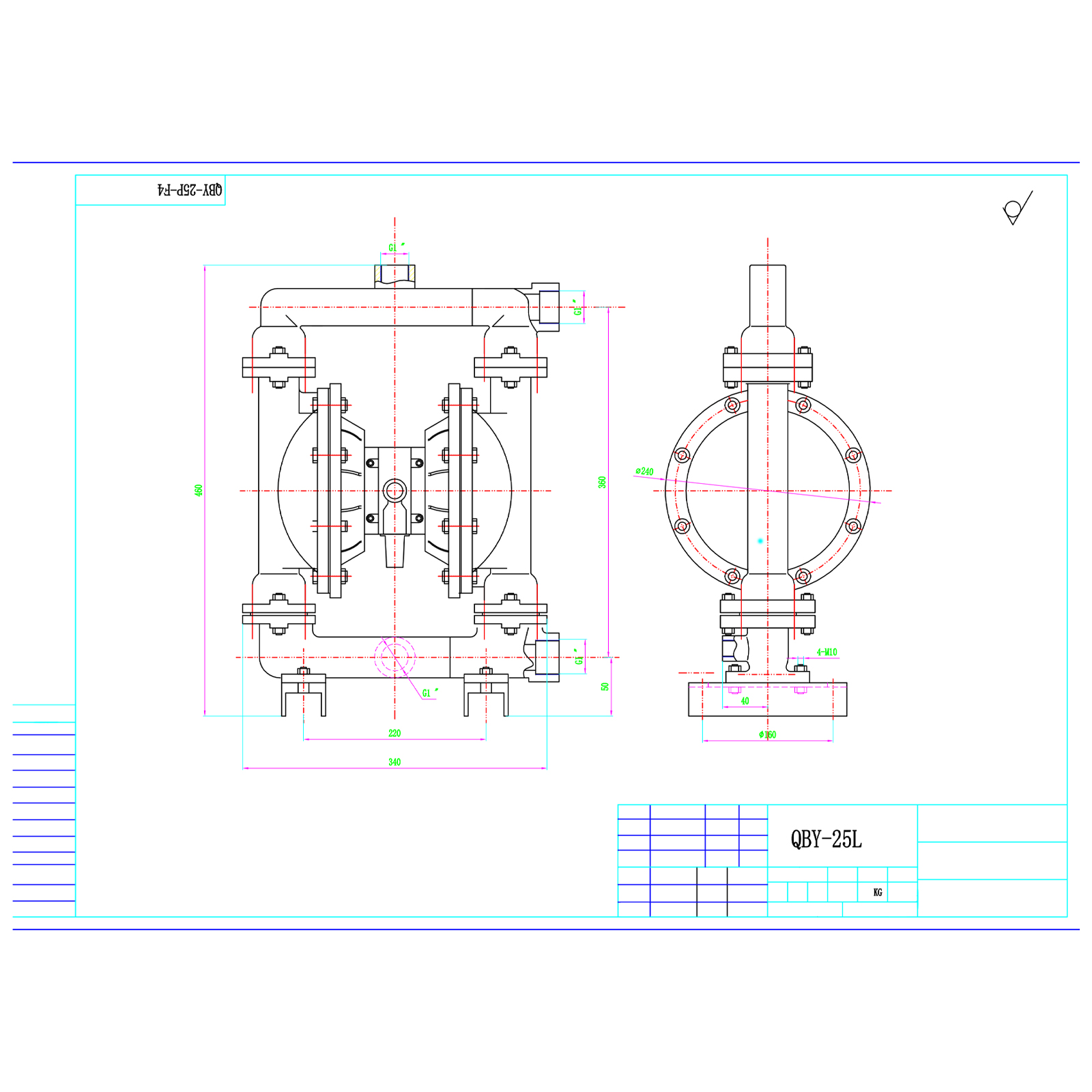 QBK-25L pneumatische membran pumpe, membran pumpe, doppel membran pumpe QBK-25L pneumatische membran pumpe, membran pumpe, doppel membran pumpe