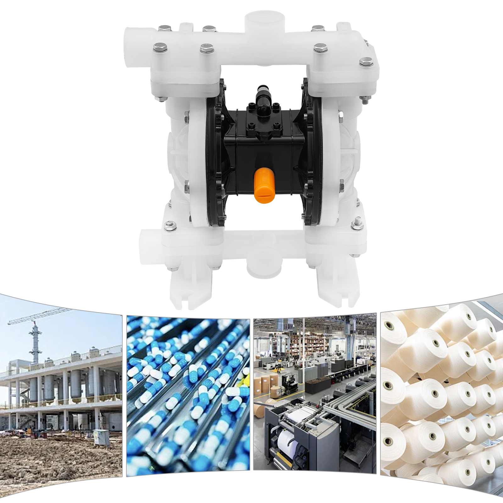 Doppelmembranpumpe, luftbetriebene Doppelmembranpumpe für den Bau in der pharmazeutischen Chemieindustrie