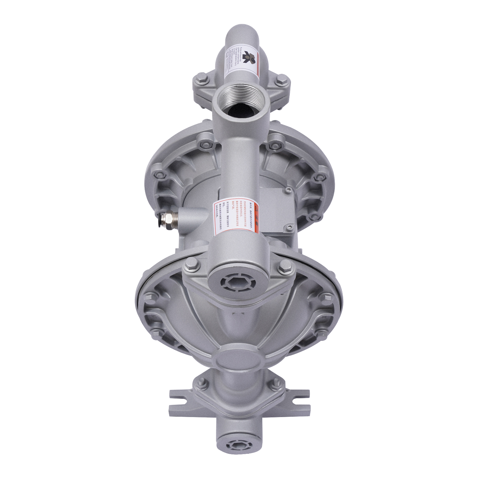 Doppelte luftbetriebene Membranpumpe, Einlass 1/2 Zoll, 4 Auslässe, Aluminiumlegierung, 44 GPM, max. 115 PSI, QBK_40L