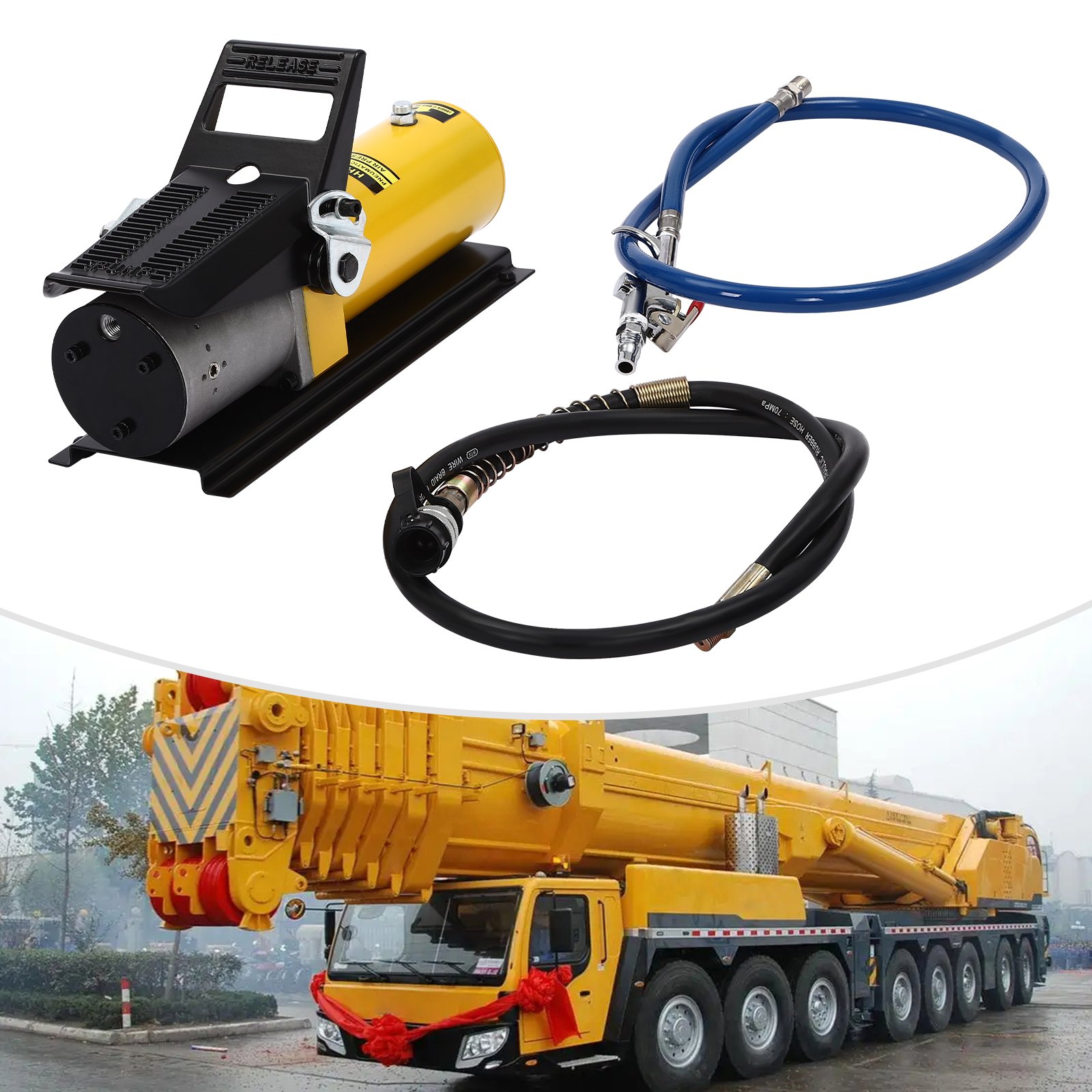 Druckluft-Hydraulikpumpe, Druckluft-Hydraulik-Fußpumpe, pneumatische Hydraulikpumpe