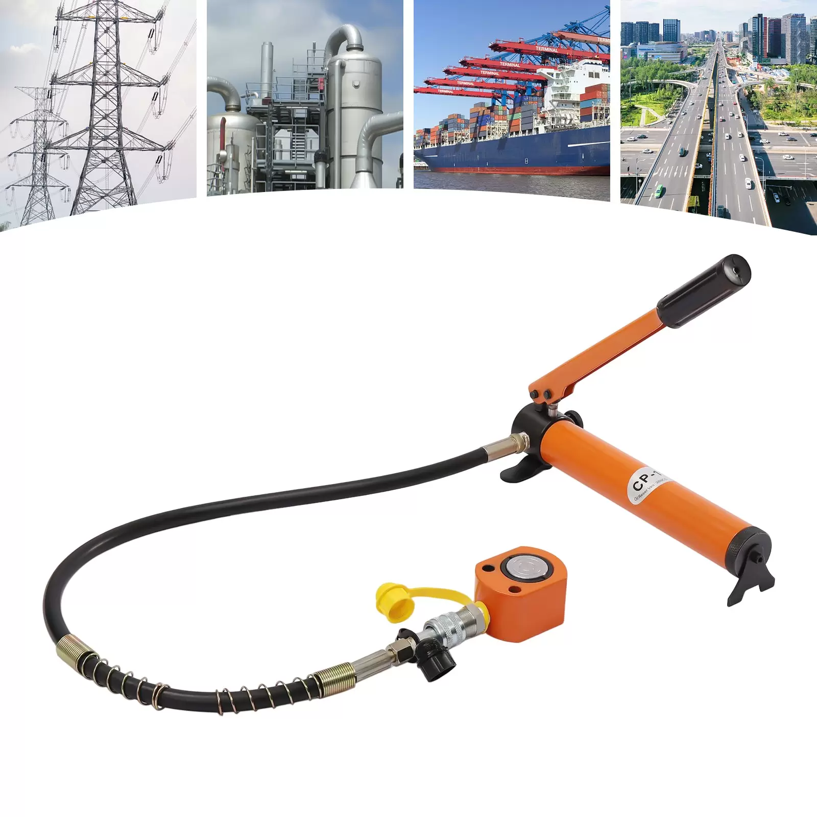 10T Manuelle Hydraulikpumpe ZG3/8'' 350CC Speicherkapazität hydraulischer Jack 10T Manuelle Hydraulikpumpe ZG3/8'' 350CC Speicherkapazität hydraulischer Jack