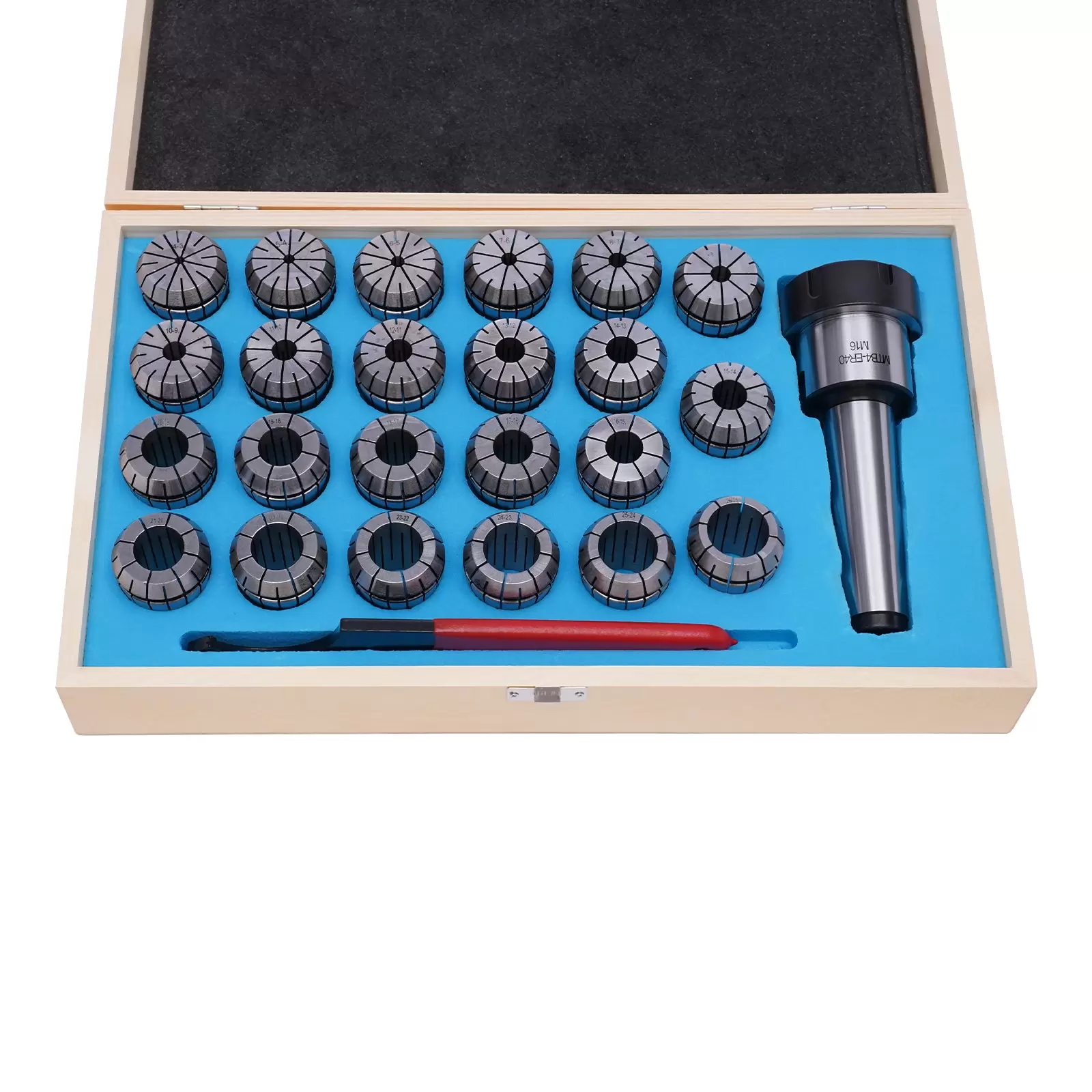 Spannzangenfutter MK4 M16 ER40 Spannzangen Set mit Schraubenschlüssel