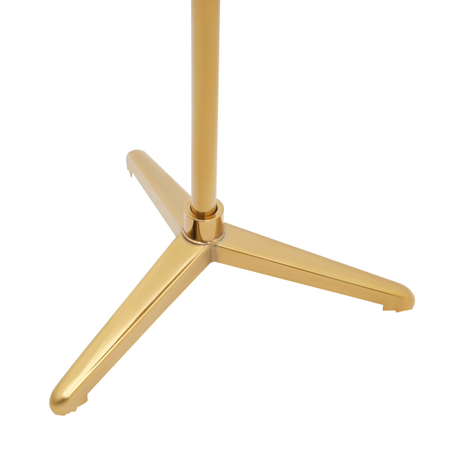 53"~76" Heren Paspop Display, Metalen Standaard Paspop, Verstelbare Houding Paspop - Gouden Driehoek Basis