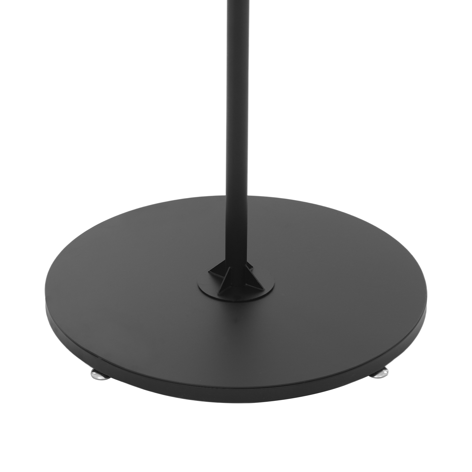 Portant à vêtements rond, présentoir à vêtements, portant à vêtements rotatif - Panneau en bois noir et structure noire