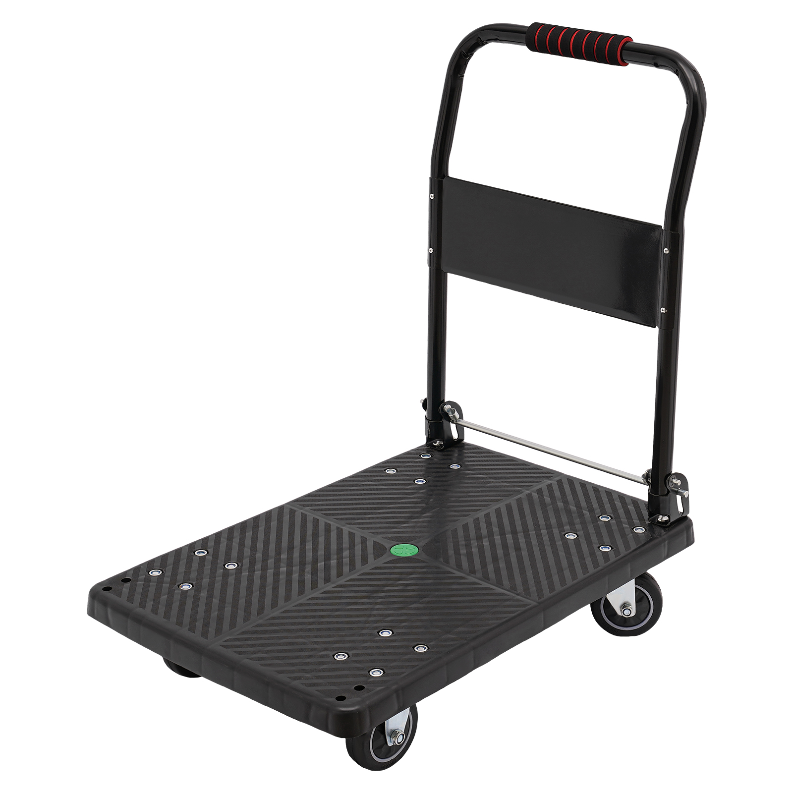 Plattformwagen, Einhand-Klappwagen mit stummen Rädern, flacher Umzugswagen Handwagen