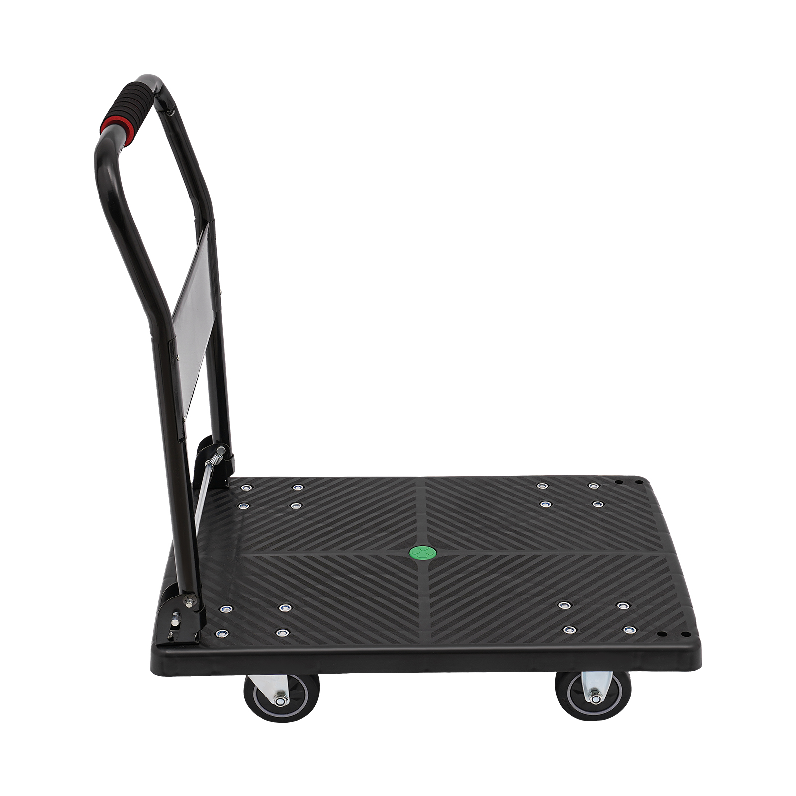 Plattformwagen, Einhand-Klappwagen mit stummen Rädern, flacher Umzugswagen Handwagen