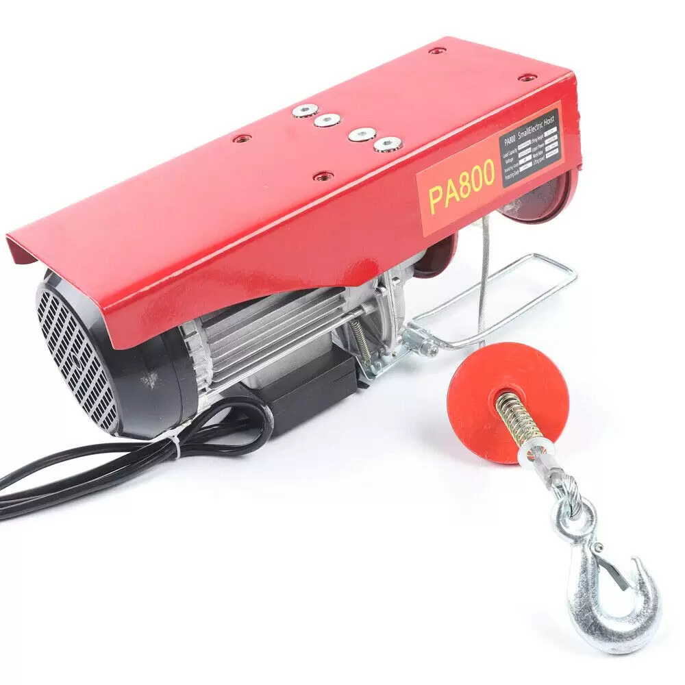 800kg/1000kg Elektrische Seilwinde 12m Motorwinde Hebezug Flaschenzug Kranwinde