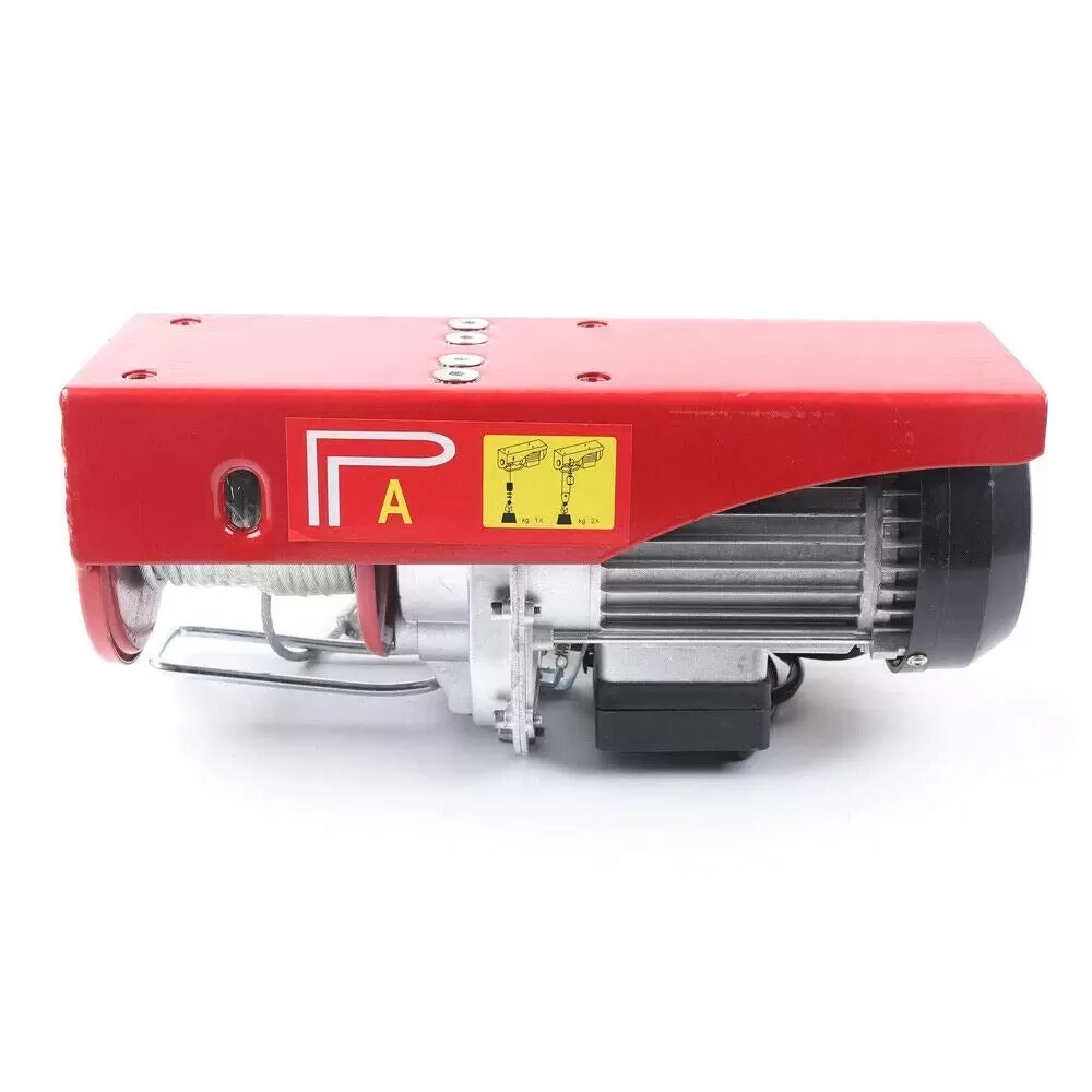 800kg/1000kg Elektrische Seilwinde 12m Motorwinde Hebezug Flaschenzug Kranwinde