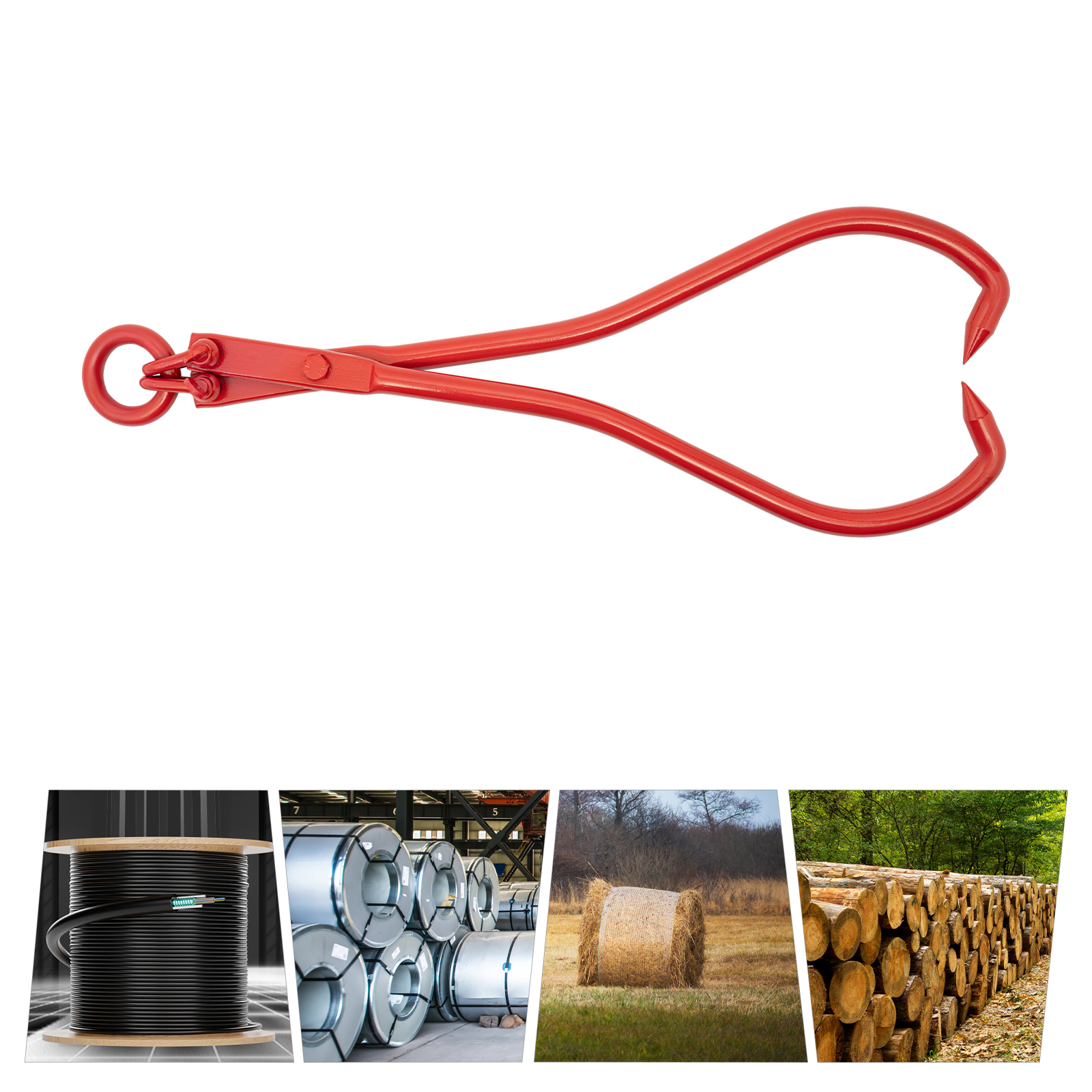 CNCEST Holz-Hebezange für LKW ATV Traktor und Skidder 36inch 2-Krallen-Blockgreifer für Holzzange