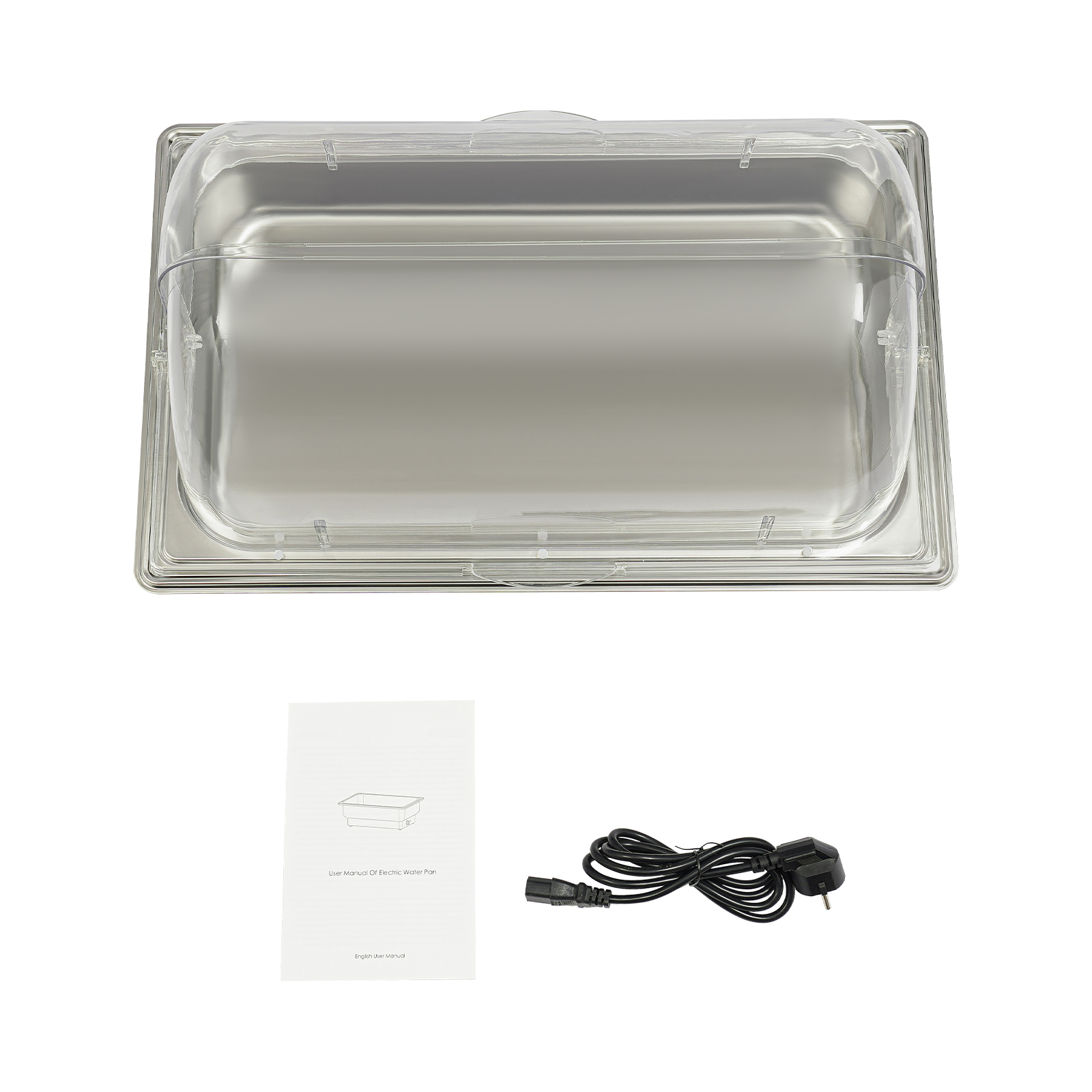 Elektrische Chafing Dish voor Buffet, Chafing Dish Buffett Warmerset, RVS Voedselverwarmer Elektrische Chafing Dish voor Buffet, Chafing Dish Buffett Warmerset, RVS Voedselverwarmer
