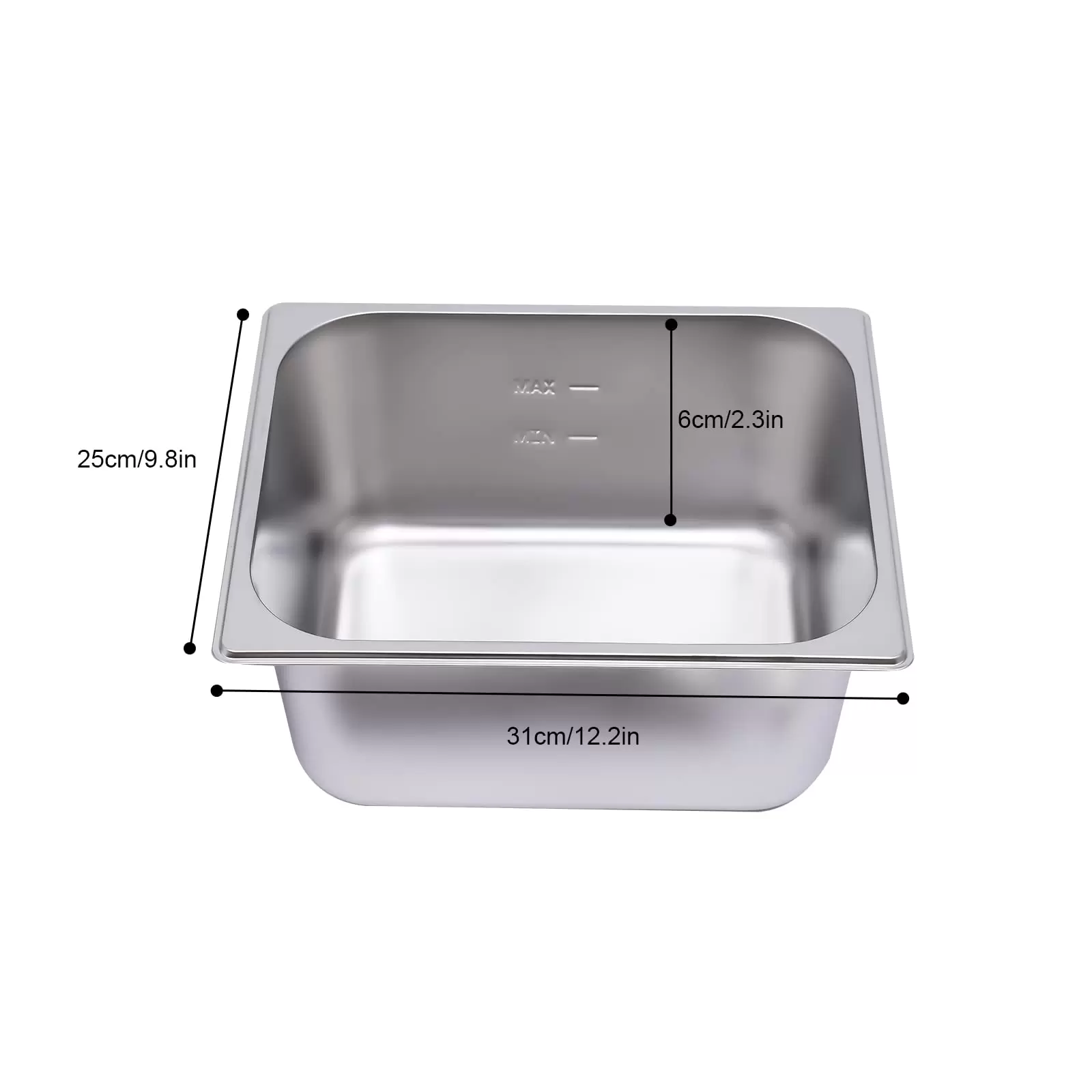1200W Buffetwärmer mit Thermometer und Ablasshahn 3 x 6 L Edelstahl Buffetwärmer Speisenwärmer elektrisch Buffet Wärmer