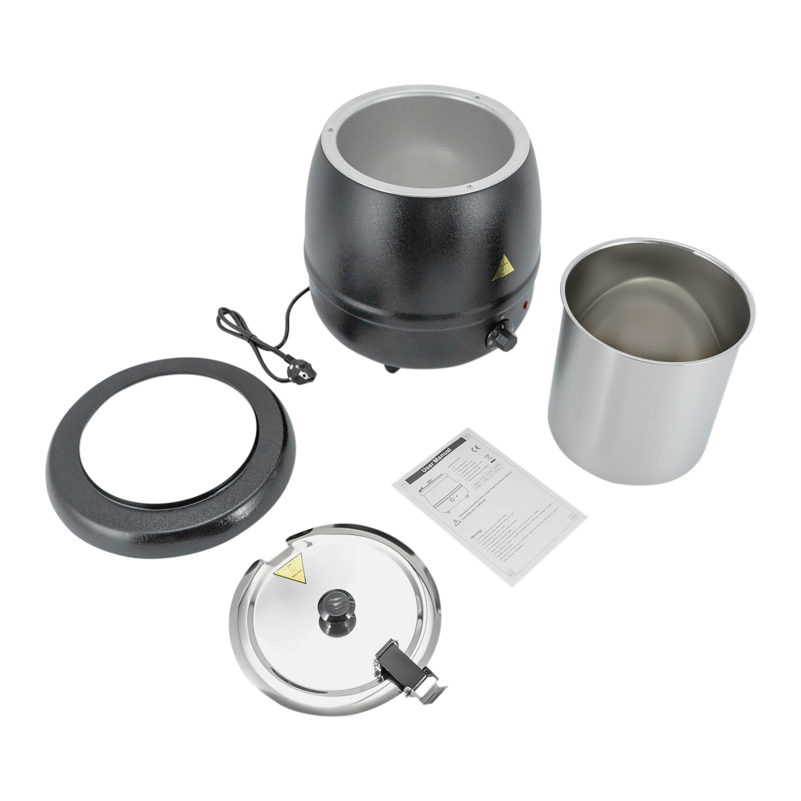 CNCEST Suppenwärmer, elektrischer Suppenwärmertopf, Speisenwärmer mit Deckel CNCEST Suppenwärmer, elektrischer Suppenwärmertopf, Speisenwärmer mit Deckel