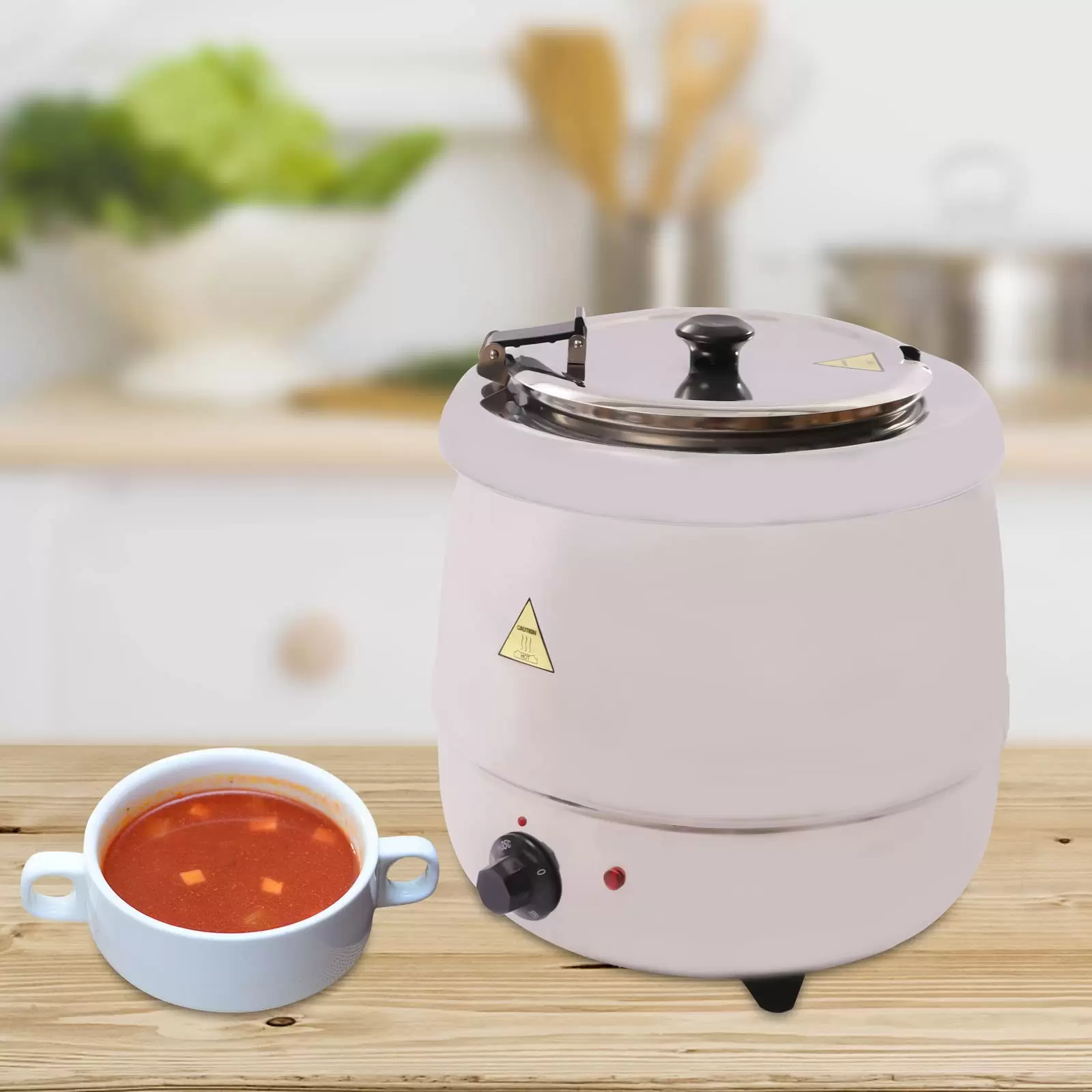 Suppentopf Elektrisch Suppenkessel 10 Liter Thekentopf Suppenwärmer Suppenwarmhaltebehälter mit herausnehmbarem Edelstahl Einsatz und Deckel Suppentopf Elektrisch Suppenkessel 10 Liter Thekentopf Suppenwärmer Suppenwarmhaltebehälter mit herausnehmbarem Edelstahl Einsatz und Deckel