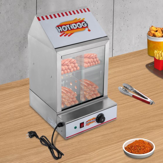 Elektrischer Hot Dog Wärmeschrank Kommerzieller elektrischer Hot Dog Wärmeschrank Hot Dog Dampfer