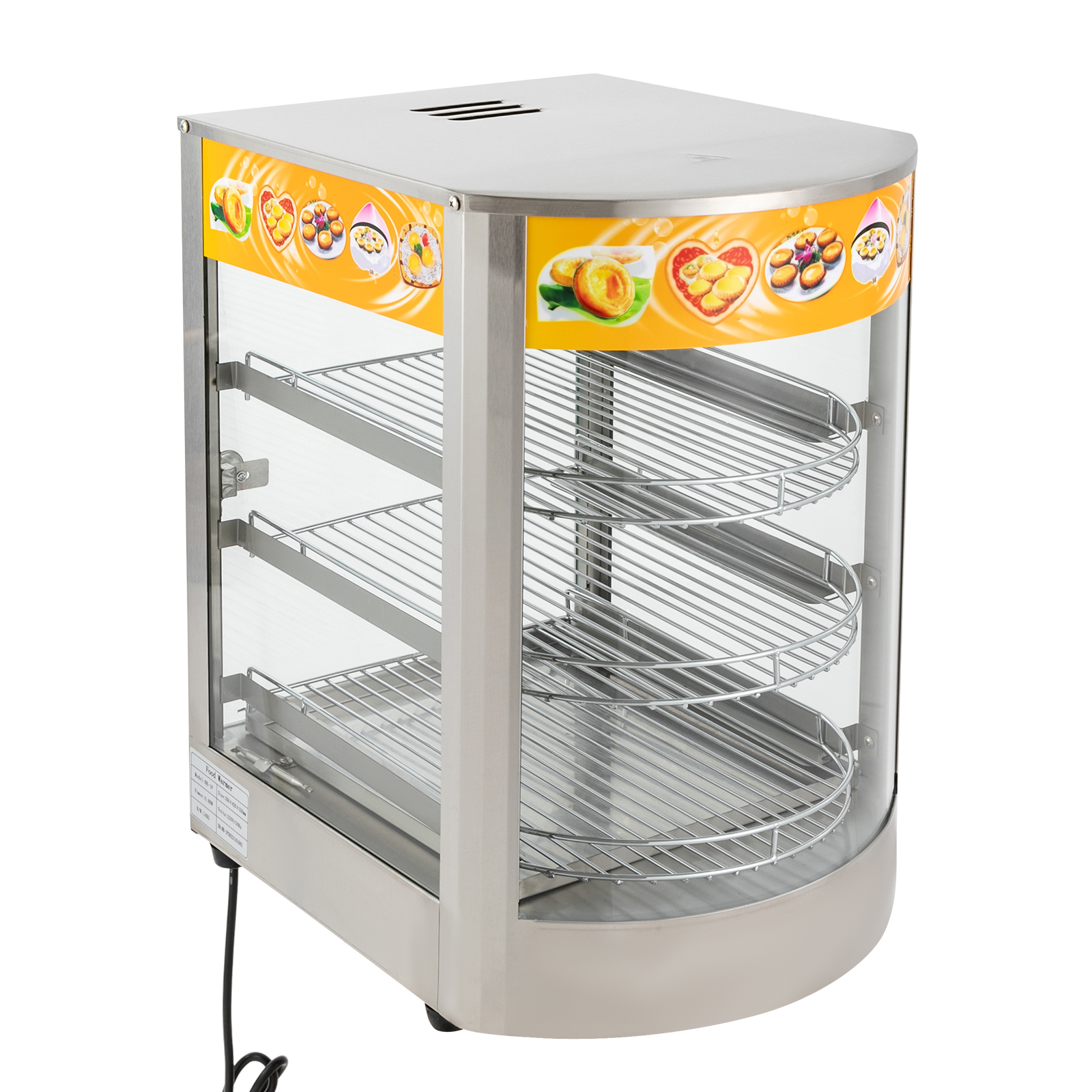 Kommerzieller Heizschrank Desktop-Heizschrank Dreistufiger elektrischer Heizschrank Für Kantinen Bäckereien Cafés Fast-Food-Restaurants