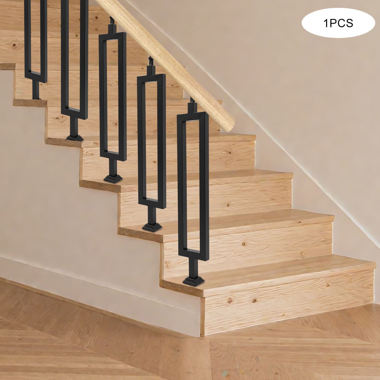 Stair Baluster, Rectangular Hollow Metal Stair Baluster, Iron Balusters ...