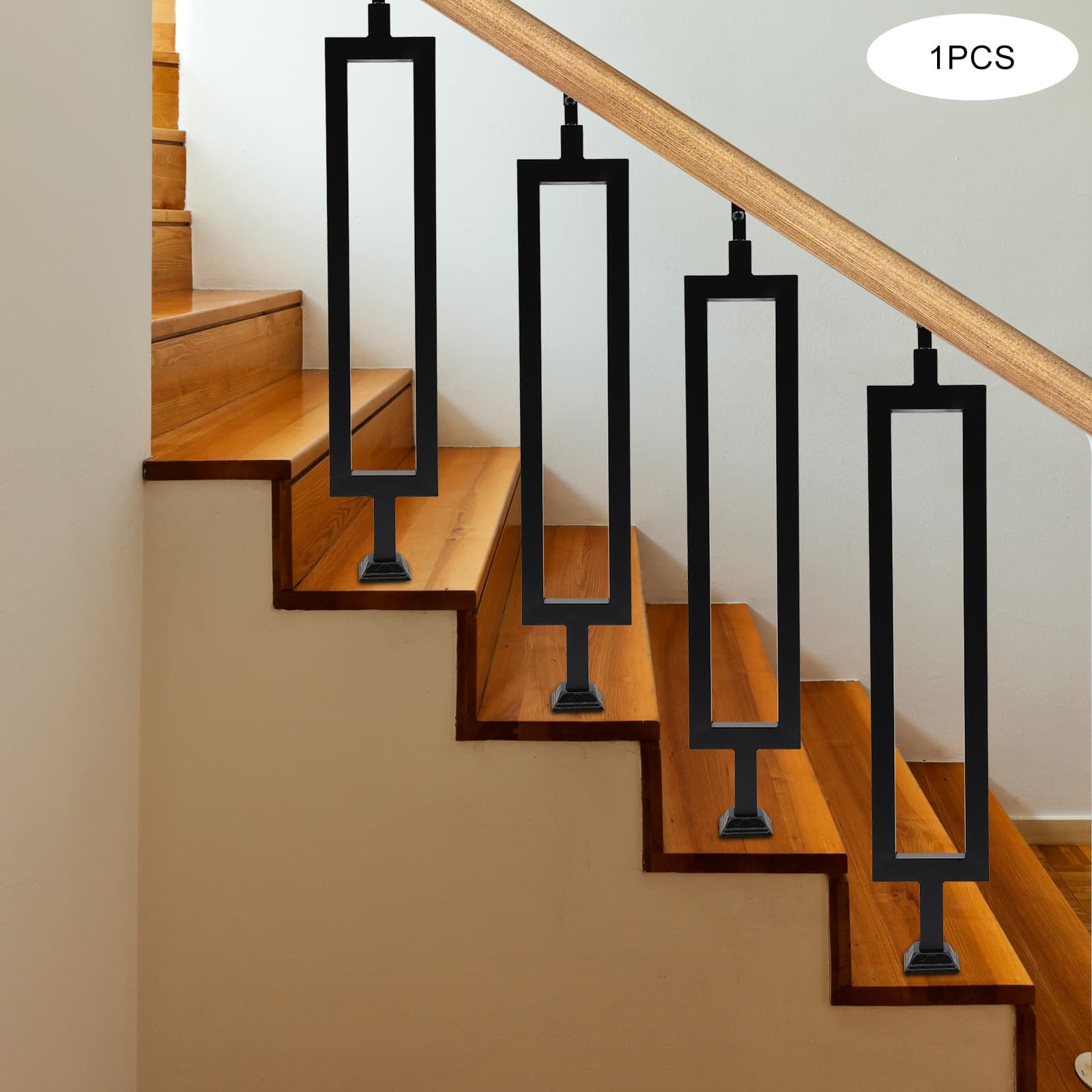 Stair Baluster, Rectangular Hollow Metal Stair Baluster, Iron Balusters ...