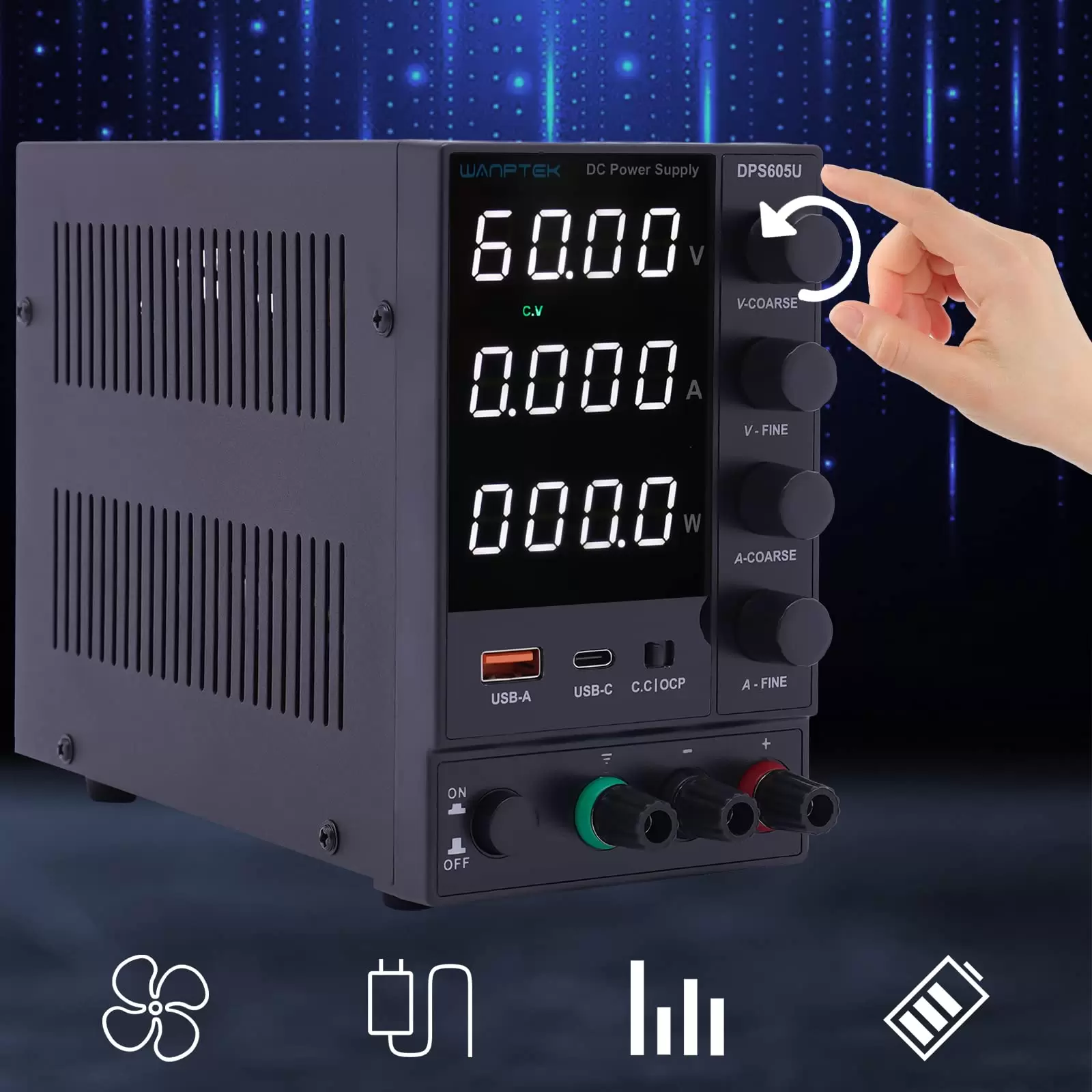0-60V 5A Stromversorgungen Regelbares Labornetzgerät DC Netzteil 0-60V 5A Stromversorgungen Regelbares Labornetzgerät DC Netzteil