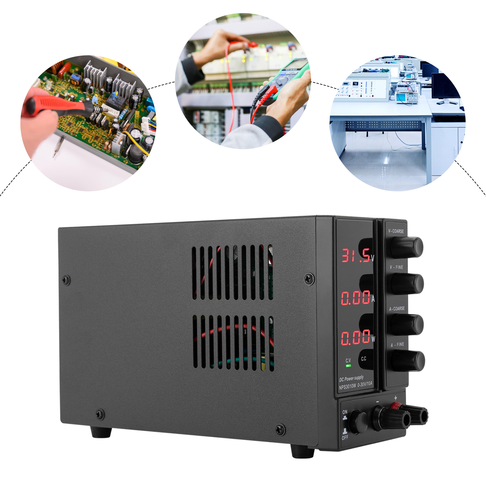 Einstellbares DC-Labornetzteil 0-30 V 0-10 A Einstellbares Labornetzteil NPS3010W Einstellbares DC-Labornetzteil 0-30 V 0-10 A Einstellbares Labornetzteil NPS3010W