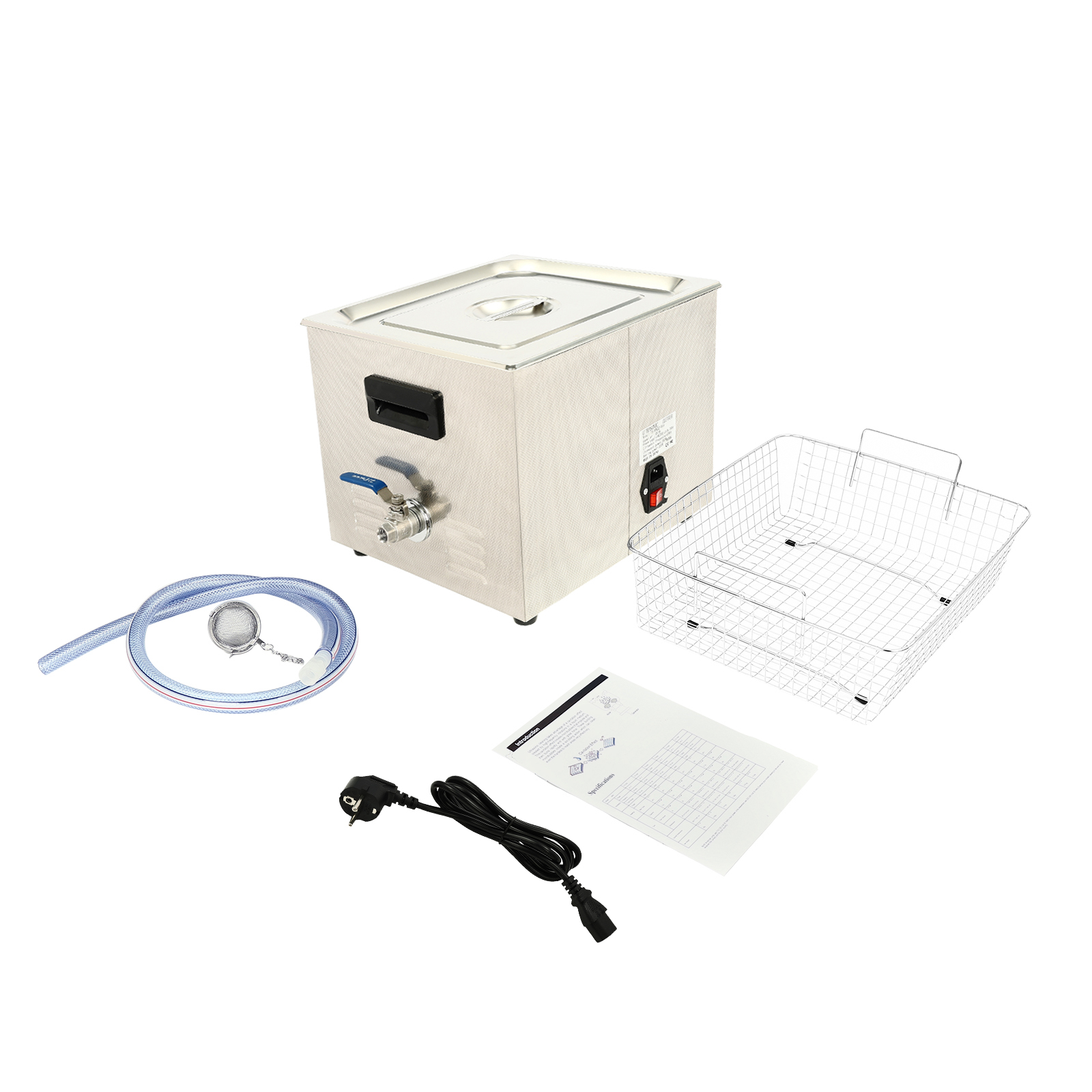 Professioneller Ultraschallreiniger mit Heizkorb, digitaler Timer Professioneller Ultraschallreiniger mit Heizkorb, digitaler Timer