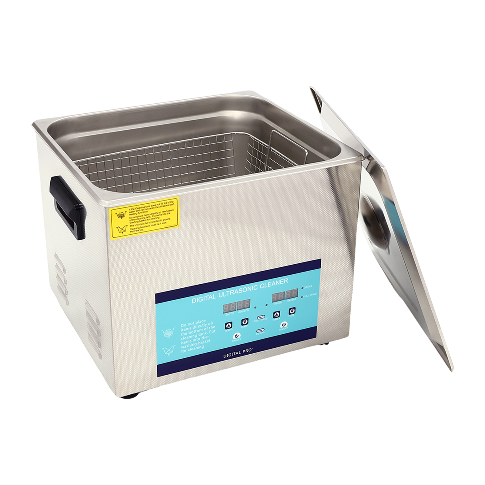 Professioneller Ultraschallreiniger mit Heizkorb, digitaler Timer Professioneller Ultraschallreiniger mit Heizkorb, digitaler Timer