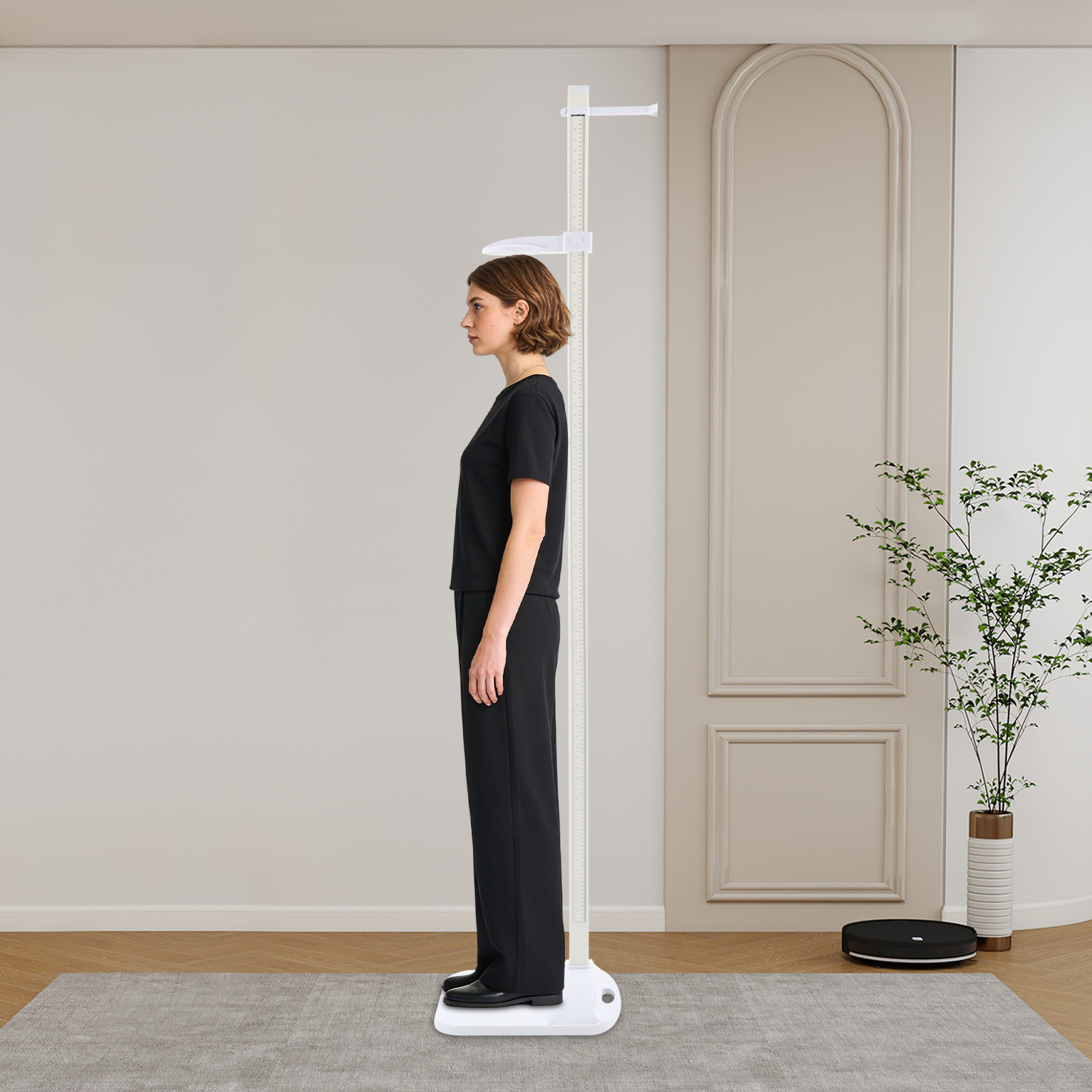 Portable detachable height measuring device, measures height 20-210cm ...