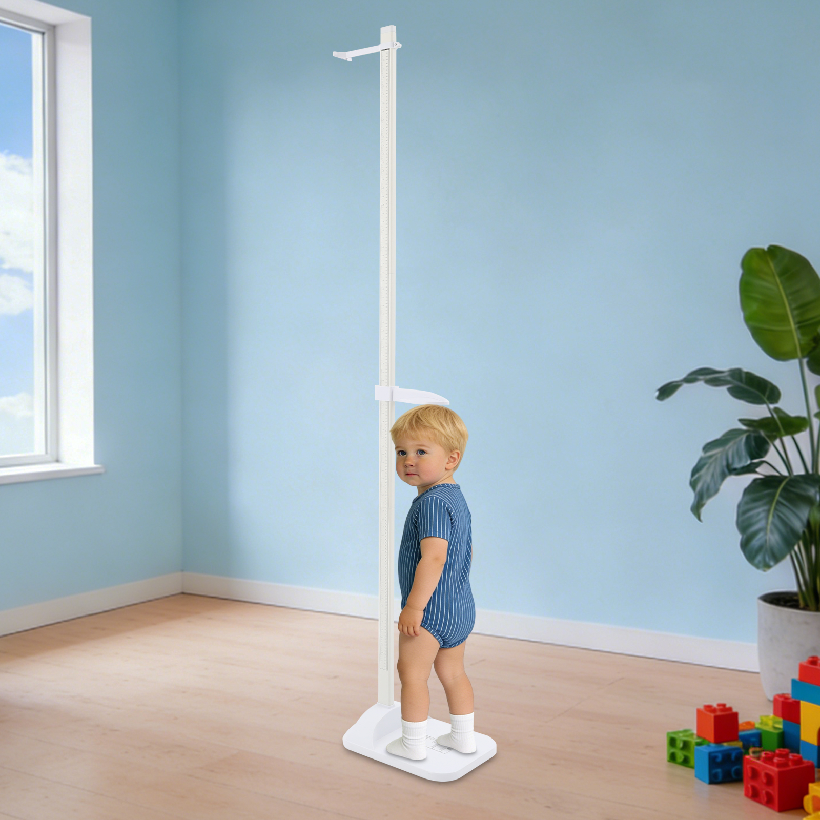 Portable detachable height measuring device, measures height 20-210cm ...