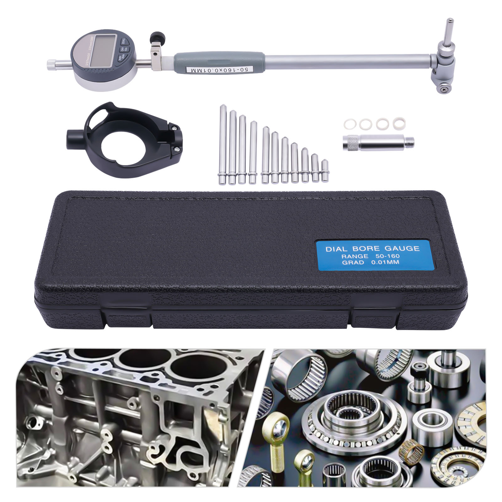 Digitaler Messschieber mit Messuhr, 2"-6"/0,0004" Digitaler Messschieber mit Messuhr, 2"-6"/0,0004"
