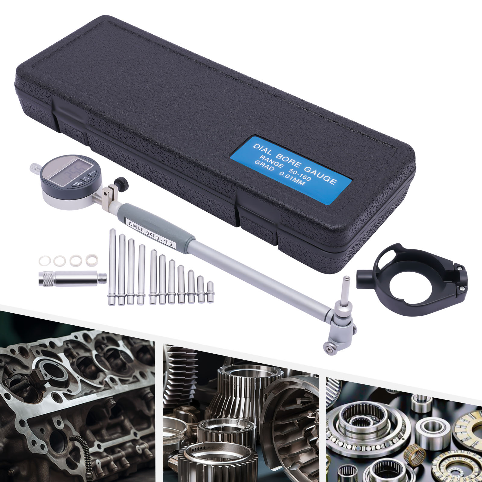 Digitaler Messschieber mit Messuhr, 2"-6"/0,0004" Digitaler Messschieber mit Messuhr, 2"-6"/0,0004"