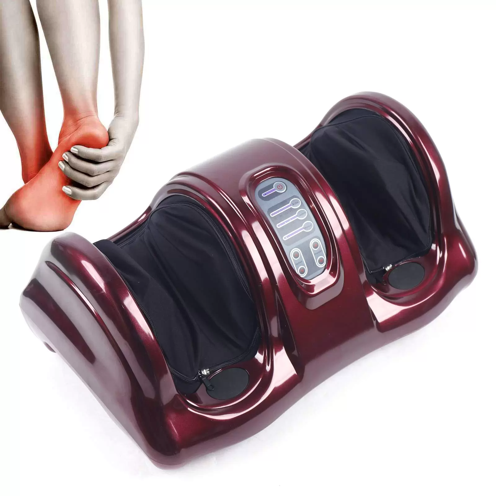 Fußmassagegerät Elektrisch Fussmassagegerät mit Wärmefunktion und Fernbedienung Shiatsu Fussmassage