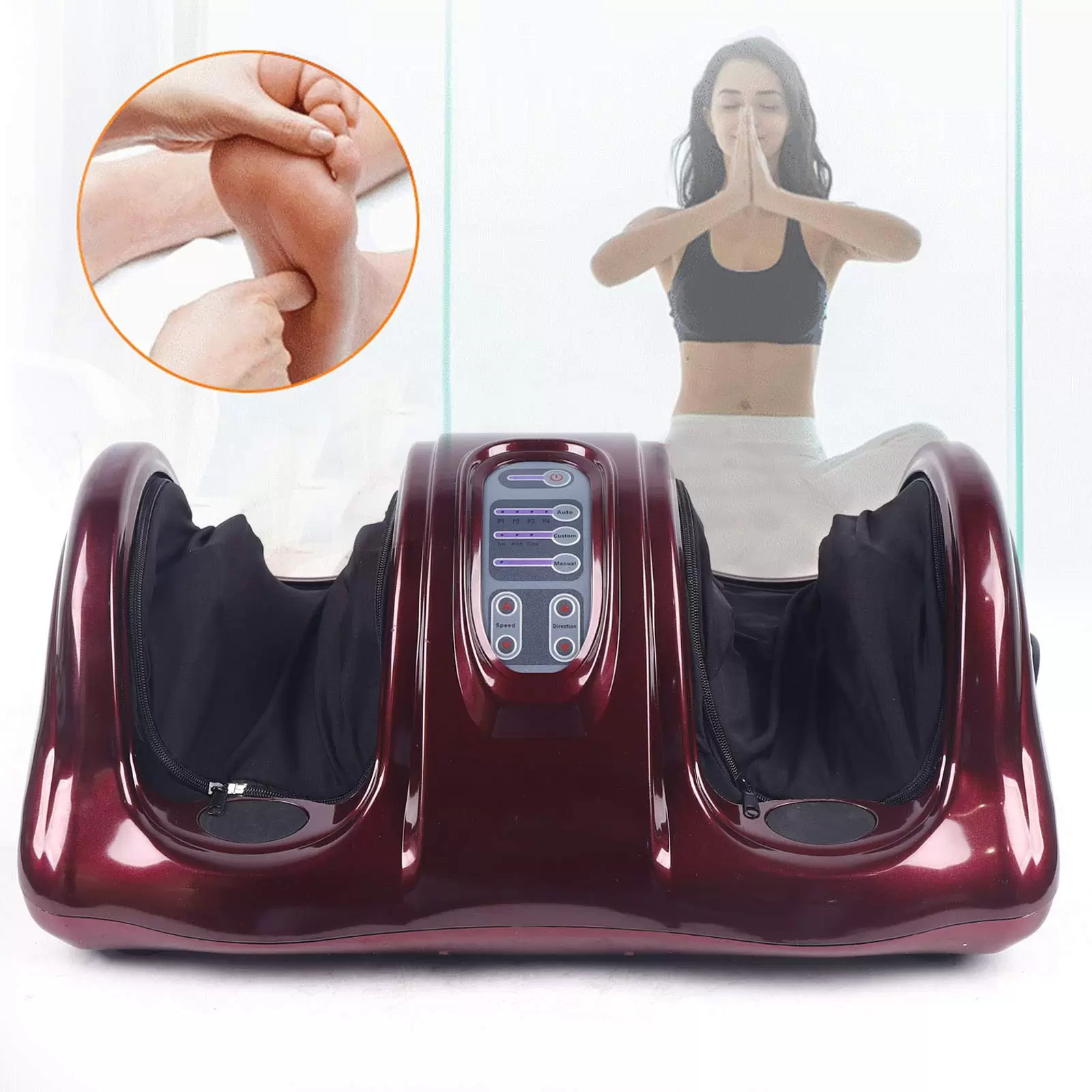 Fußmassagegerät Elektrisch Fussmassagegerät mit Wärmefunktion und Fernbedienung Shiatsu Fussmassage Fußmassagegerät Elektrisch Fussmassagegerät mit Wärmefunktion und Fernbedienung Shiatsu Fussmassage