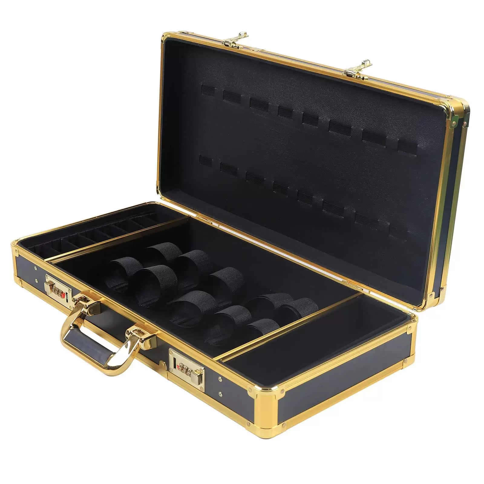 550 x 270 x 100 mm Tragbare Reisetasche und Aufbewahrungskoffer mit Schloss für Friseurstylisten