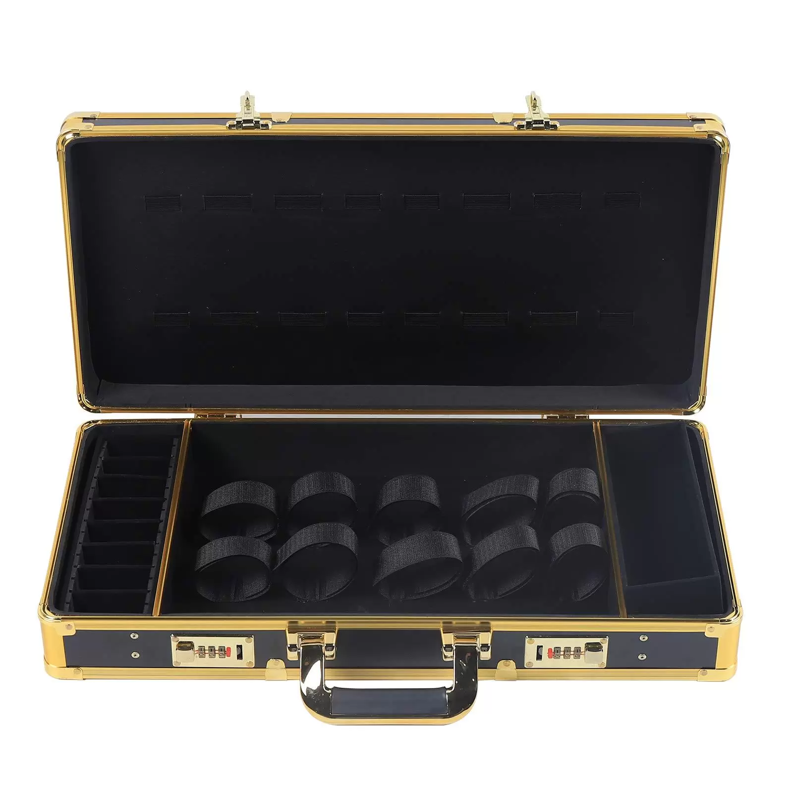 550 x 270 x 100 mm Tragbare Reisetasche und Aufbewahrungskoffer mit Schloss für Friseurstylisten