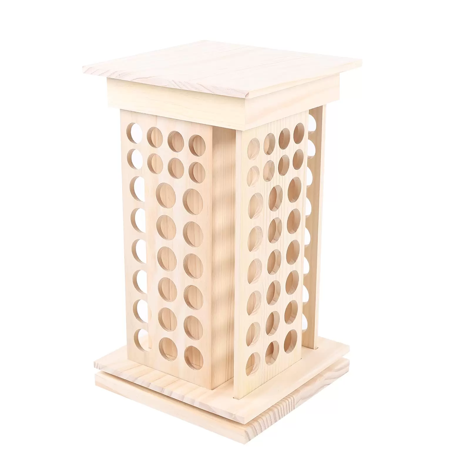 Ätherisches Öl Display Ständer 104 Löcher Aromatherapie Öle Hölzern Tragen Gestell Halter Organisator