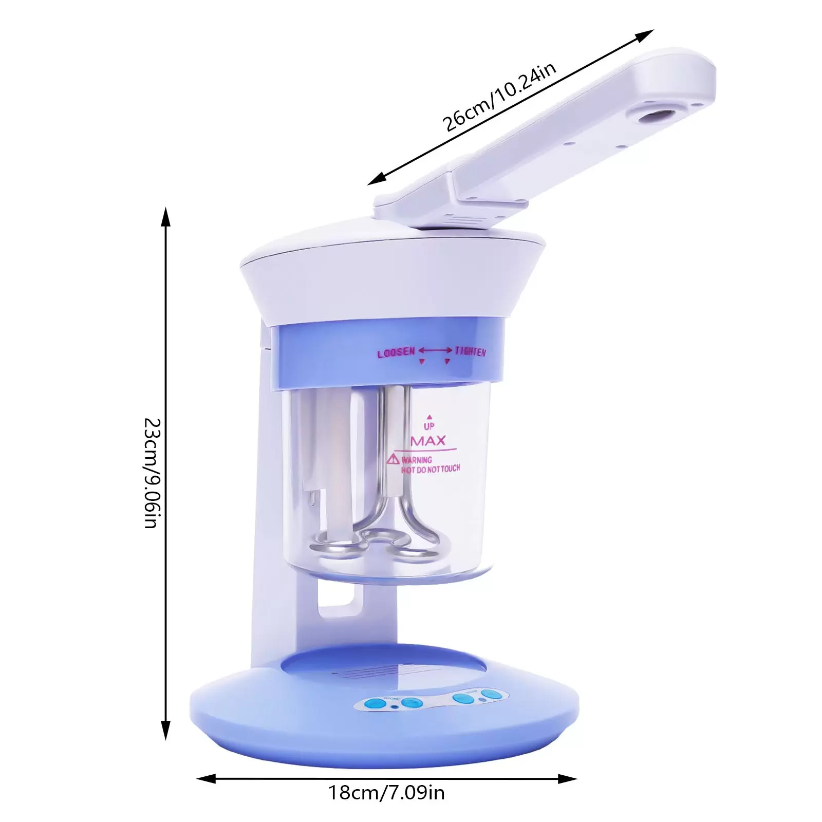 2 in 1 Dampfmaschine Gesichtsdampfer Luftbefeuchter für Salon Spa 400W Tragbarer Gesichtsdampfer Ozon-Dampfionensprühgerät 2 in 1 Dampfmaschine Gesichtsdampfer Luftbefeuchter für Salon Spa 400W Tragbarer Gesichtsdampfer Ozon-Dampfionensprühgerät
