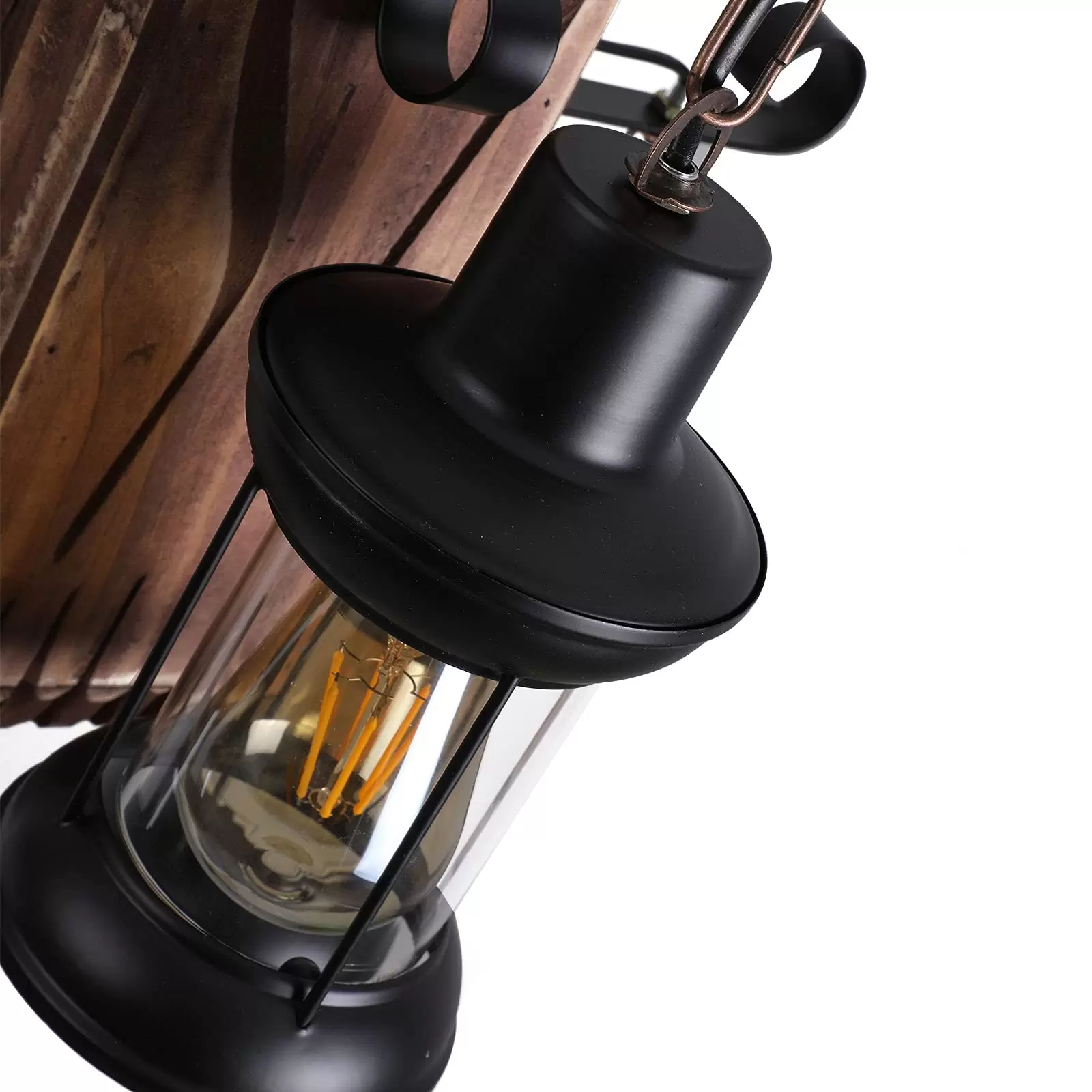 4 Lichter Retro Pendelleuchte Industrielle Loft Bar Hängeleuchte