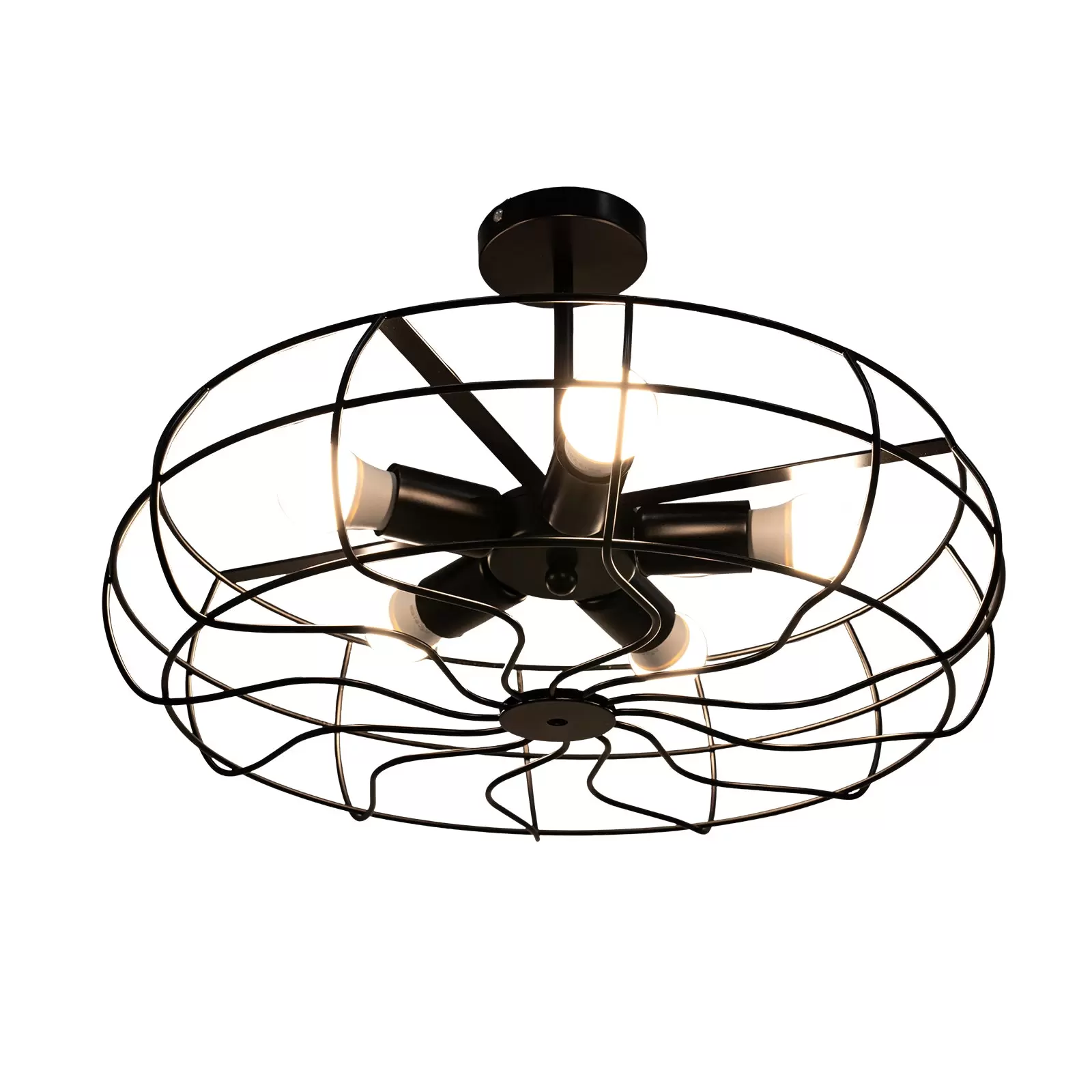Industrial Deckenlampe Vintage Retro Lampe Hängelampe Deckenleuchte Eisen E27 Industrial Deckenleuchte