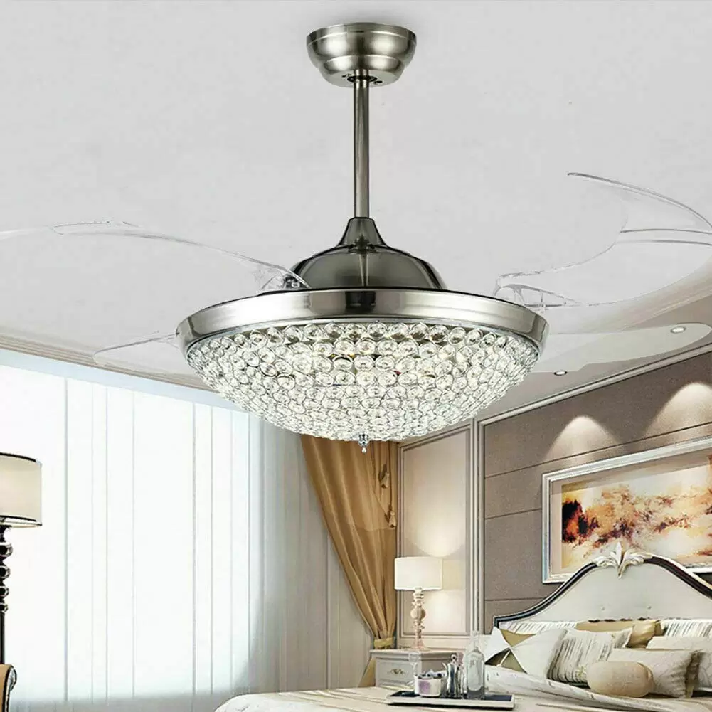 42“Deckenventilator Licht Ventilator mit Fernbedienung 3 Farbtemperatur & 3 Windgeschwindigkeit für Wohnzimmer