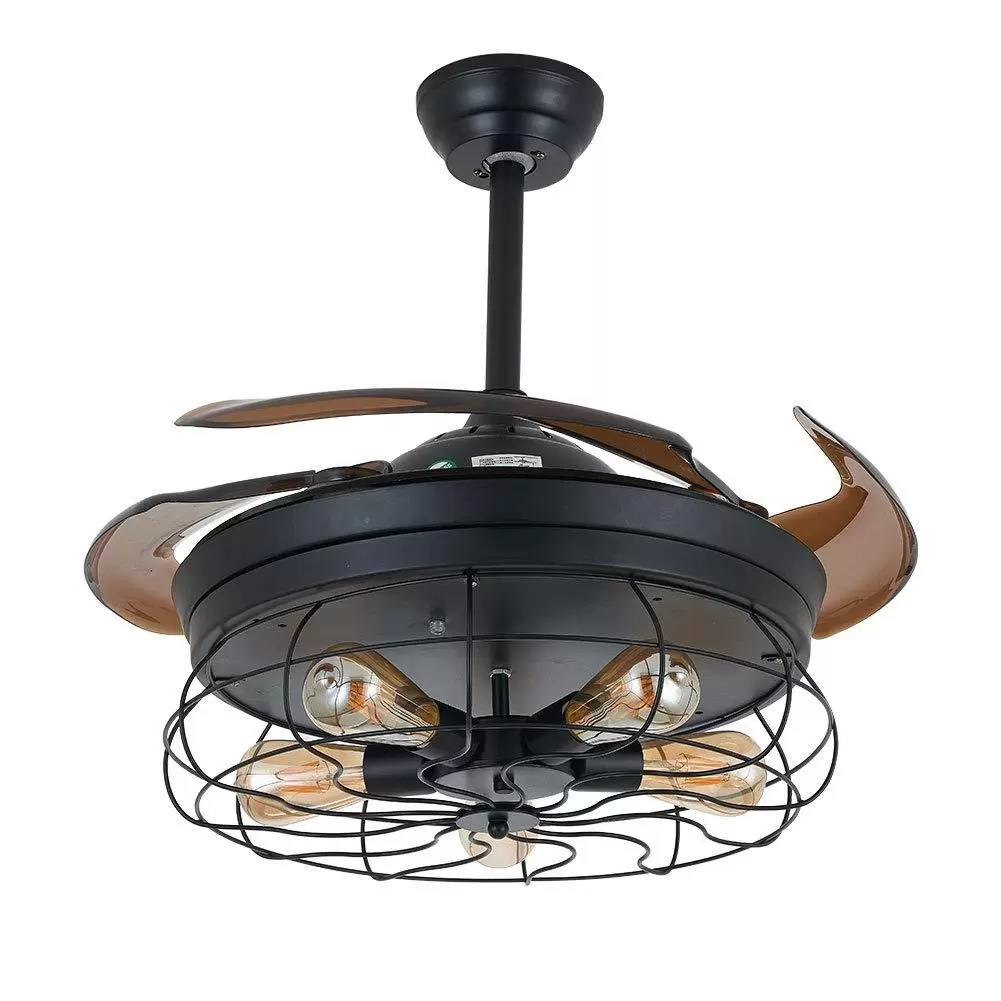 36 Zoll Deckenventilator 40W Industrie LED Licht Fan Deckenleuchte Dimmbare Modern Deckenlamp