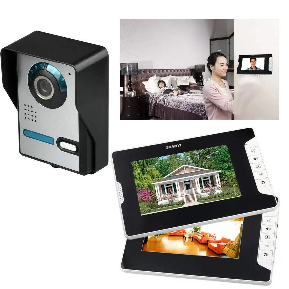 CNCEST 220V 7 Zoll Video-Türsprechanlage Türklingel Intercom Kit Video-Türklingel LCD CNCEST 220V 7 Zoll Video-Türsprechanlage Türklingel Intercom Kit Video-Türklingel LCD