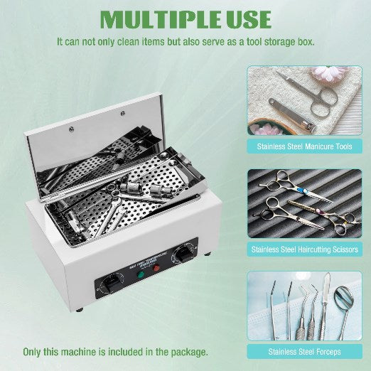 Edelstahl Heißluftsterilisator Desinfektion 220V Kosmetik für Fußpflege Desinfektion