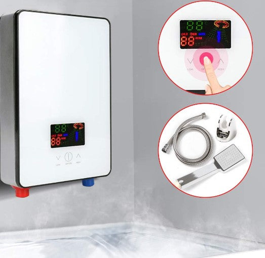 6500W Elektrischer Digitaler Durchlauferhitzer, Durchlauferhitzer für Badewanne, Dusche, Warmwasser