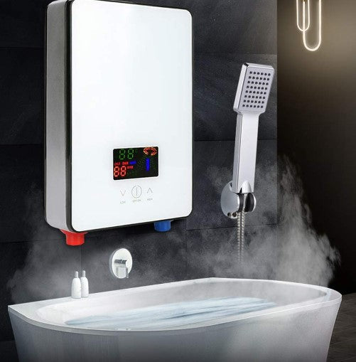 6500W Elektrischer Digitaler Durchlauferhitzer, Durchlauferhitzer für Badewanne, Dusche, Warmwasser