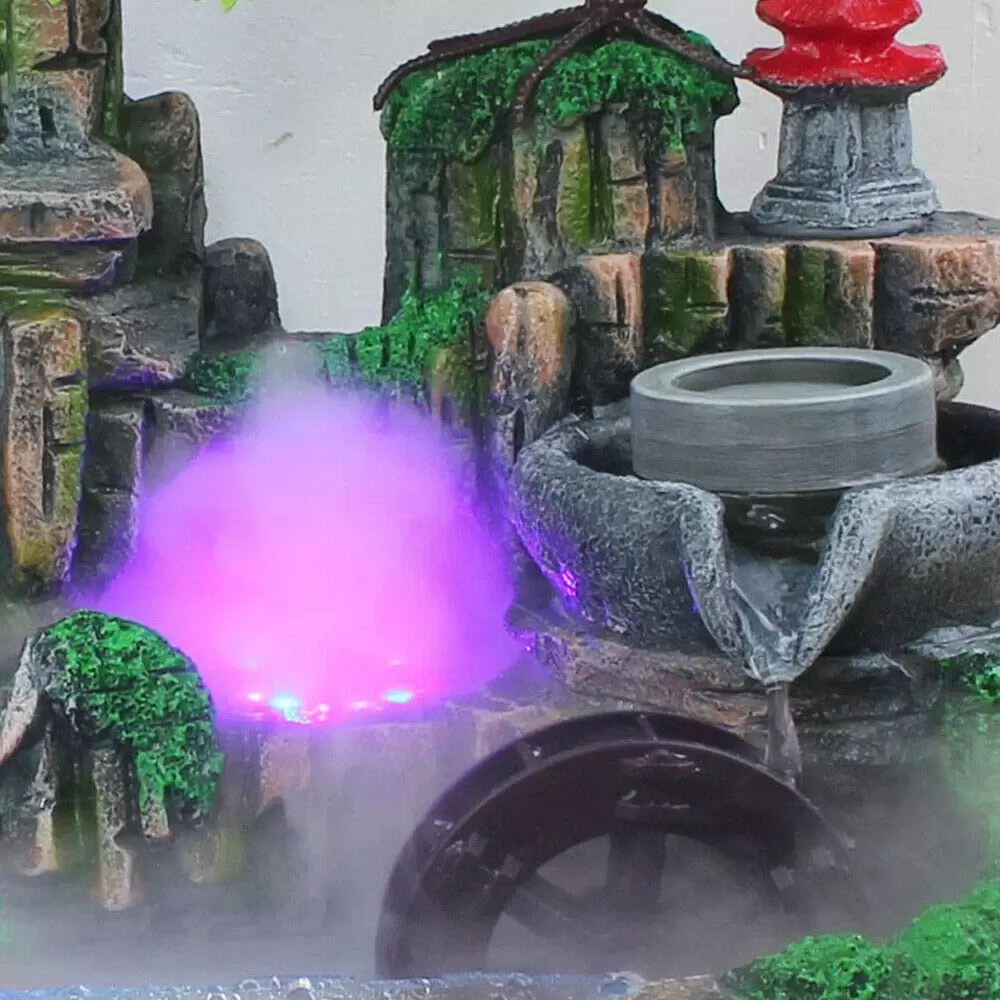 Rockery Waterscape mit Zerstäubungseffekt und Farbwechsel Led Beleuchtung Rockery Waterscape mit Zerstäubungseffekt und Farbwechsel Led Beleuchtung