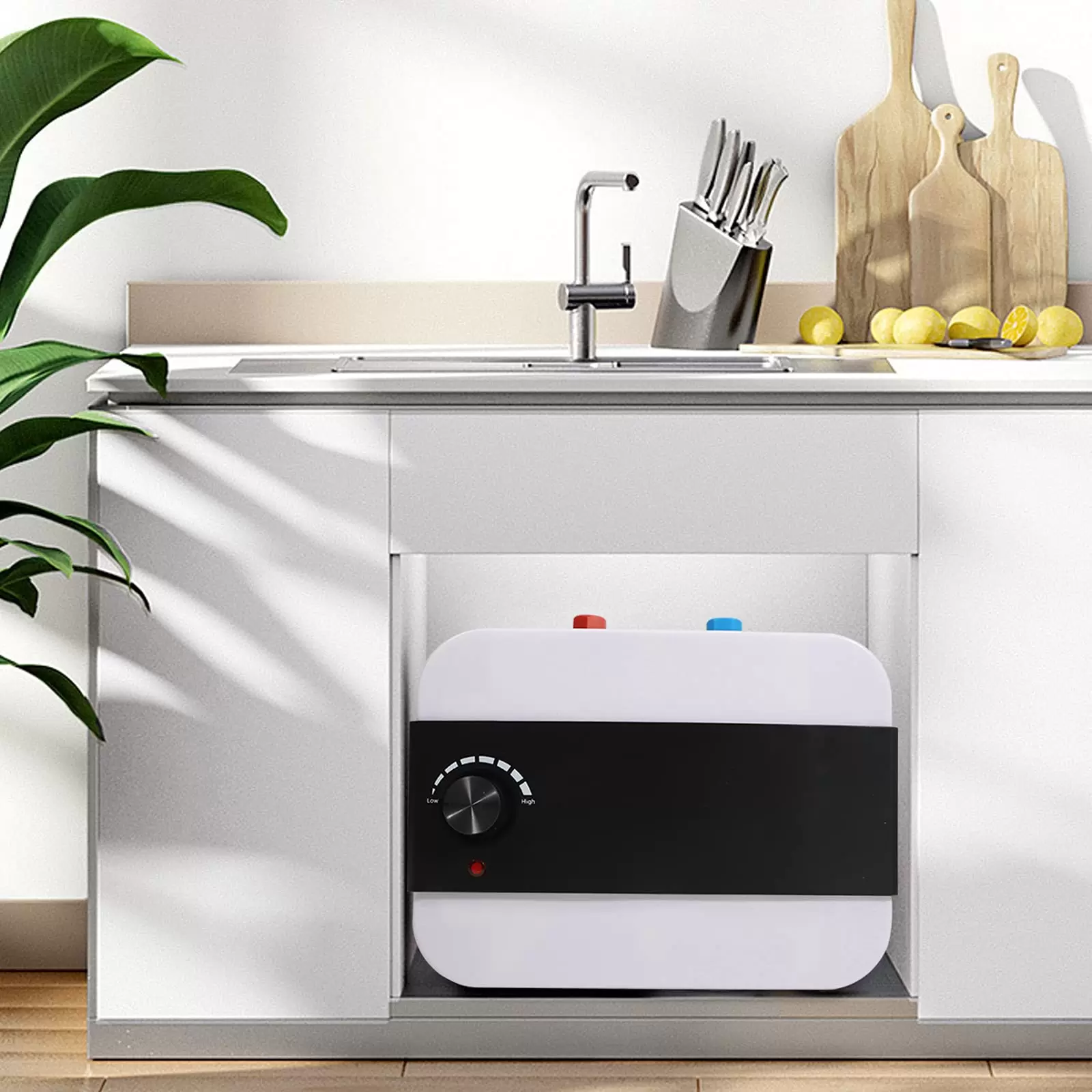 Klein 6L Elektrische Durchlauferhitzer Warmwasserbereiter Boiler für Küchen, Hotels, Friseursalons