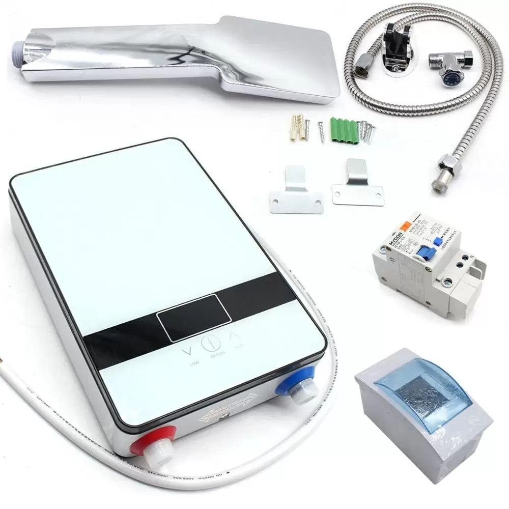 220V 6.5KW Instant Tankless Warmwasserbereiter + Handbrause Kit
