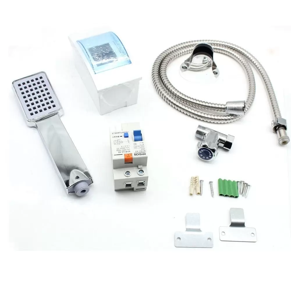 220V 6.5KW Instant Tankless Warmwasserbereiter + Handbrause Kit 220V 6.5KW Instant Tankless Warmwasserbereiter + Handbrause Kit