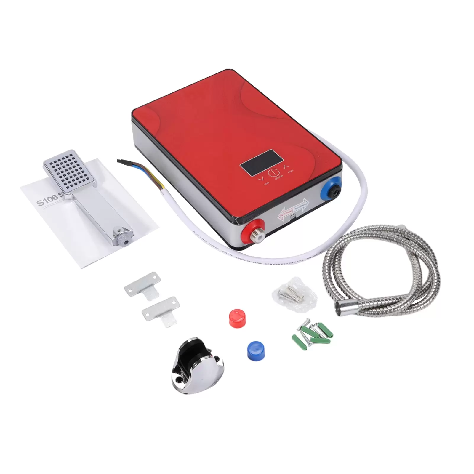 6500W Elektrischer Durchlauferhitzer Tankless Digital Warmwasserbereiter mit Übertemperaturschutz 6500W Elektrischer Durchlauferhitzer Tankless Digital Warmwasserbereiter mit Übertemperaturschutz