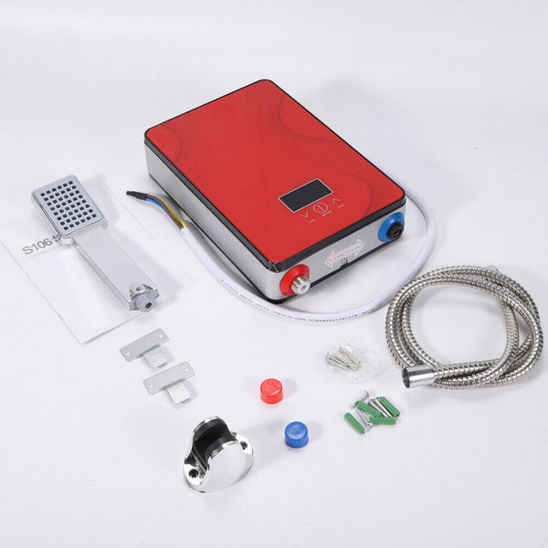 6500W Elektrischer Durchlauferhitzer Tankless Digital Warmwasserbereiter mit Übertemperaturschutz